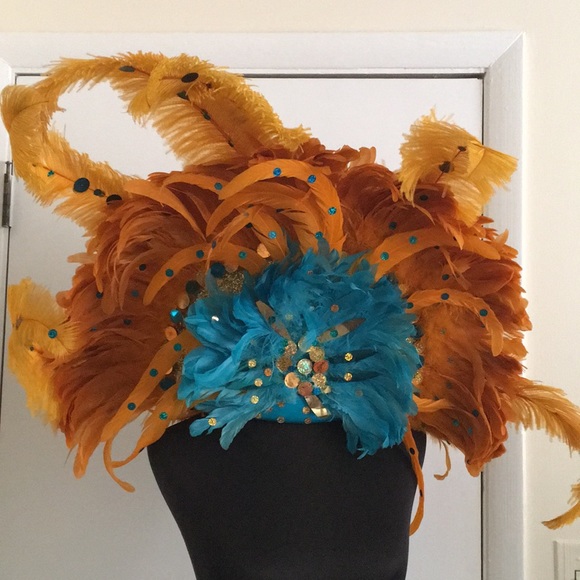 Vintage showgirl headdress